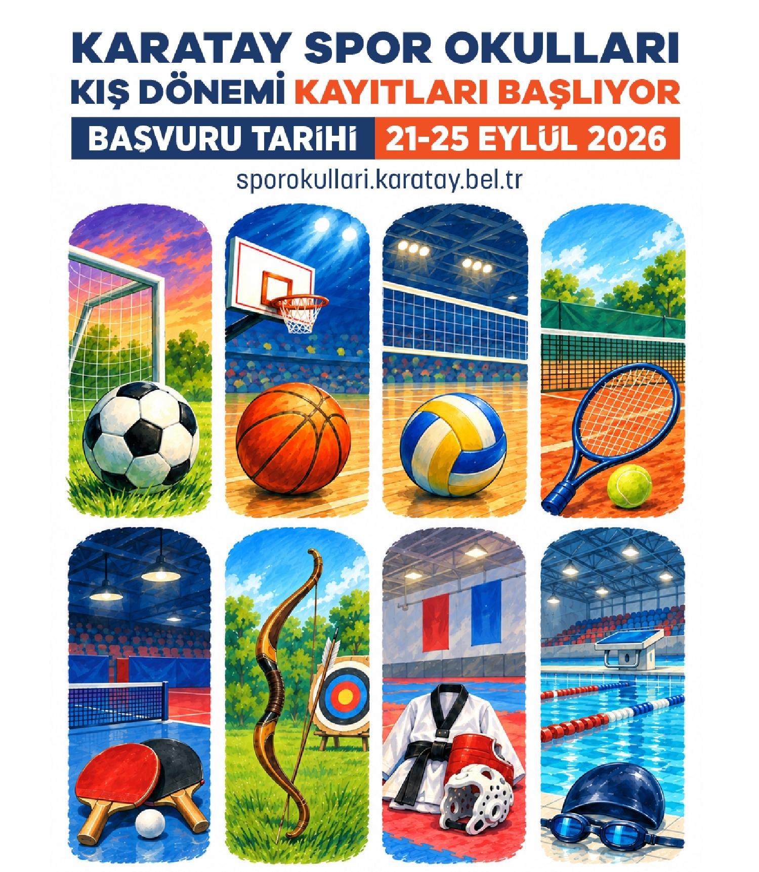 KARATAY SPOR OKULLARI KIŞ DÖNEMİ KAYITLARI BAŞLIYOR